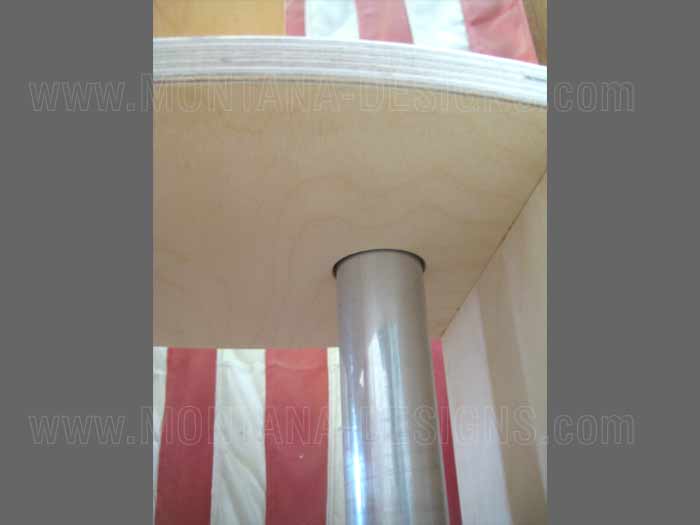 Swing Table Pivot Pole